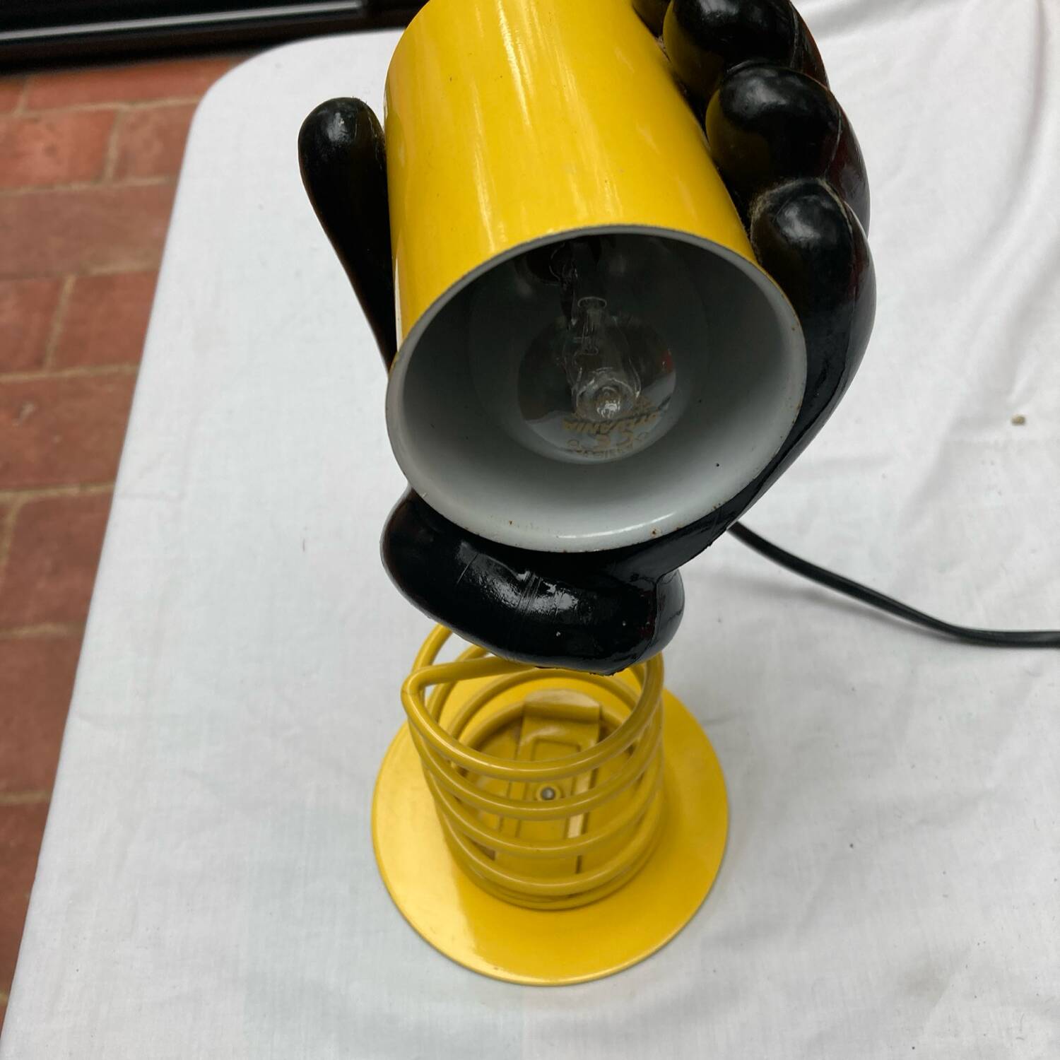 Lampe à poser année 80 métal et plastique