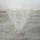 6 Old White Arabesque Pattern Stemmed Glasses H 11 cm
