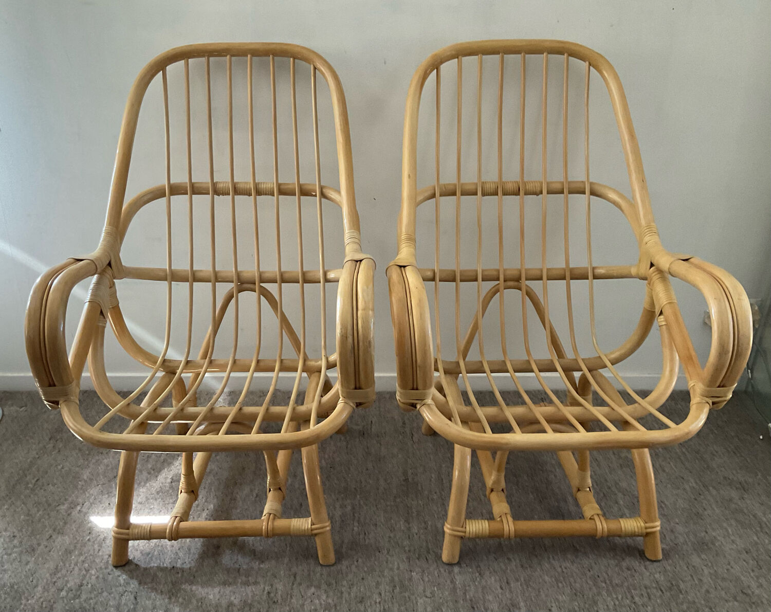 Rattan ensemble from the 70s