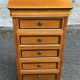 Vintage Louis Philippe chest of drawers with 5 wooden drawers from the 1970s.