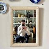 Miroir en bois beige