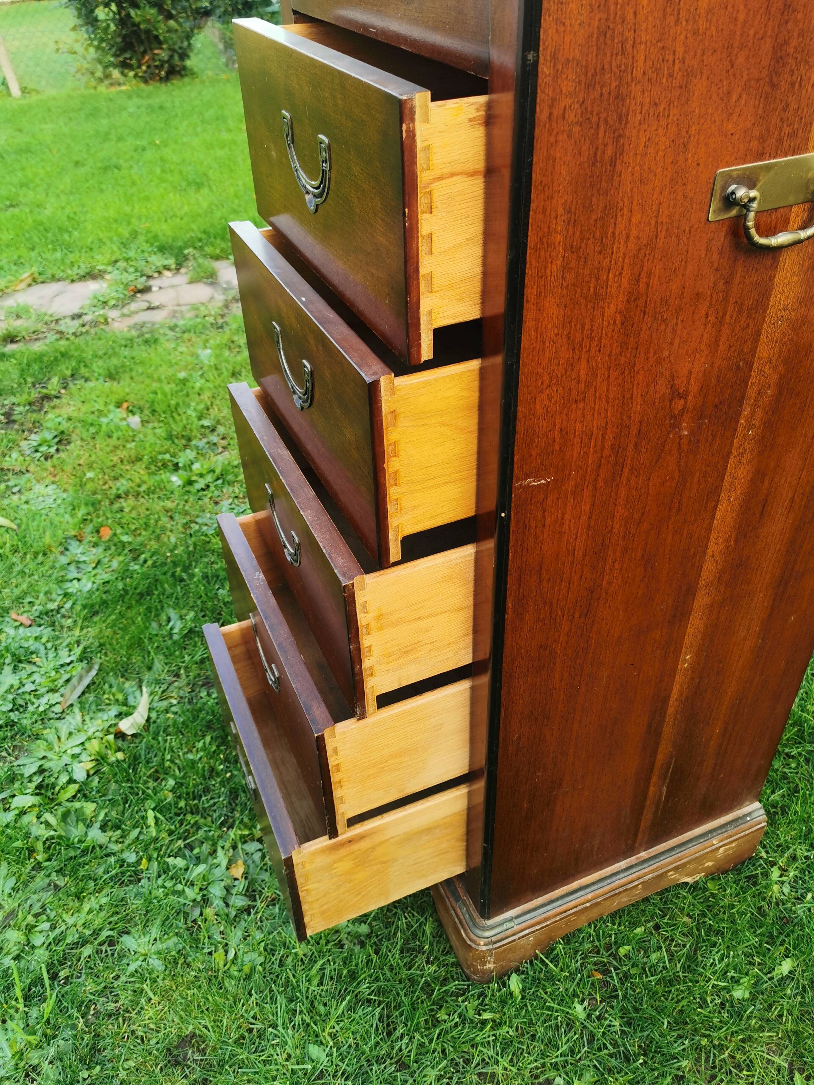 Navy weekly in solid mahogany, 7 drawers, National Airy, Type Glasgow