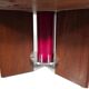 Dining table in walnut, laminate and steel by Silvio Coppola for Bernini, Italy.