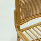 Set of 6 bamboo and webbing dining chairs 1970s