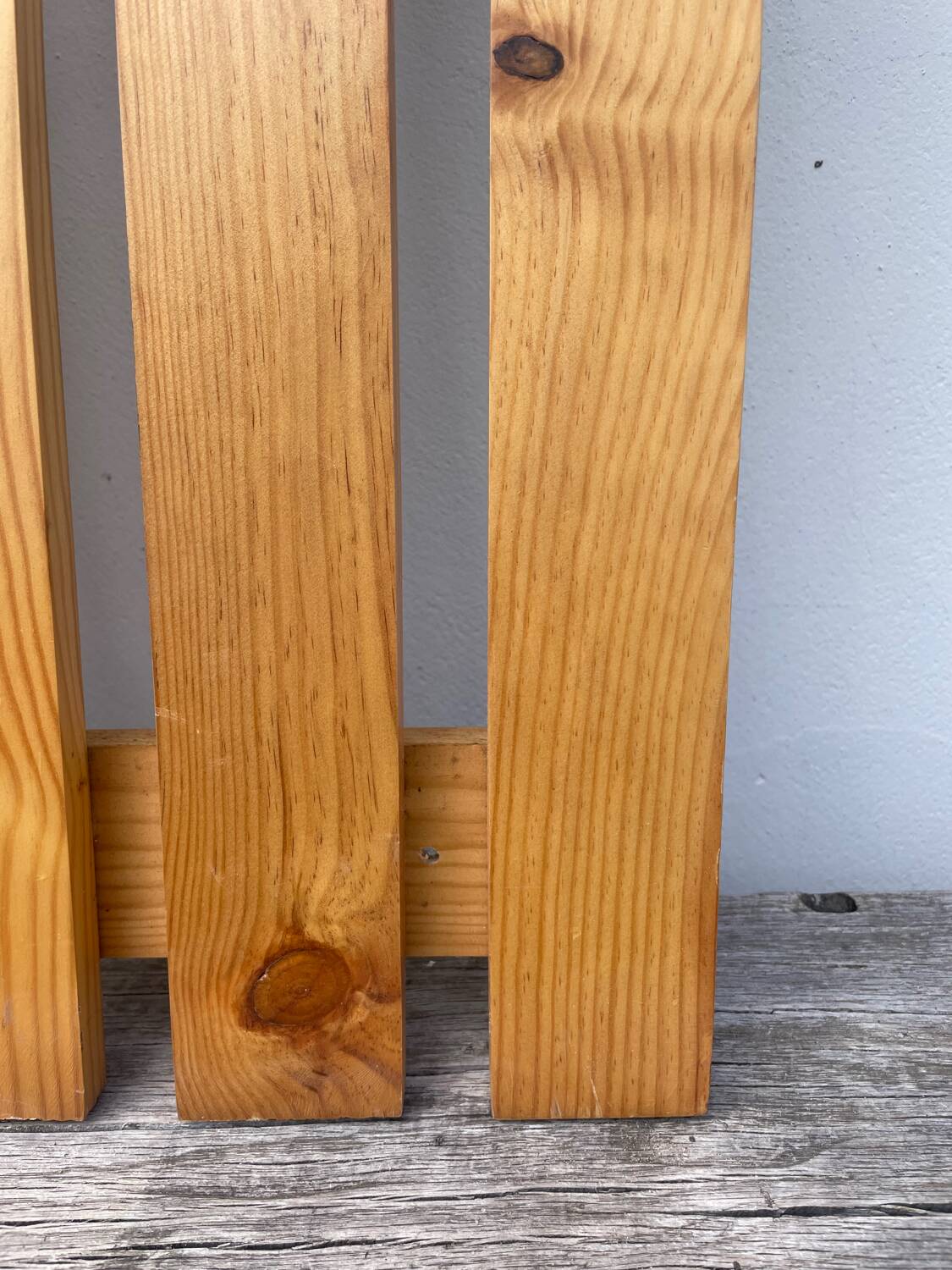 Pine mirror coat rack 1980
