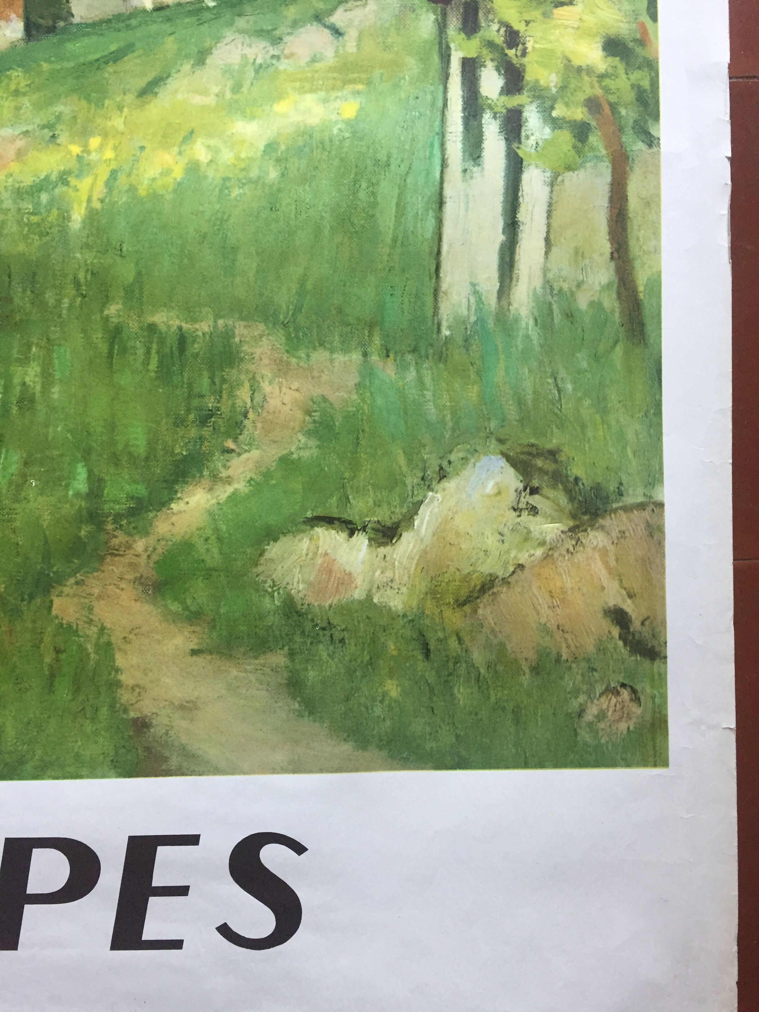 Original tourist poster "Alpes Chemin de Fer français" 62x100cm 1956