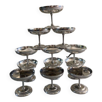 12 J Couzon President ice cream cups