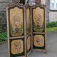 3-panel screen in painted wood