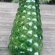 Small bubbled glass decanter from empoli -vintage rare made in italy, glassware 1970s/80s