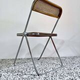 RARE chaise pliante vintage Plia Cane par Giancarlo Piretti pour Castelli | L'ère spatiale italienne | années 1960