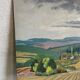Painting oil landscape countryside 1942
