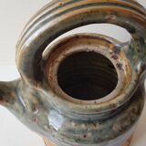 Teapot in pyrite and enameled stoneware signed Pierre Digan in La Borne