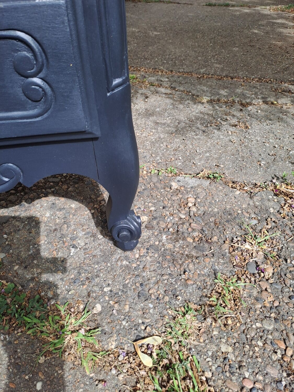 Painted Louis XV style chest of drawers