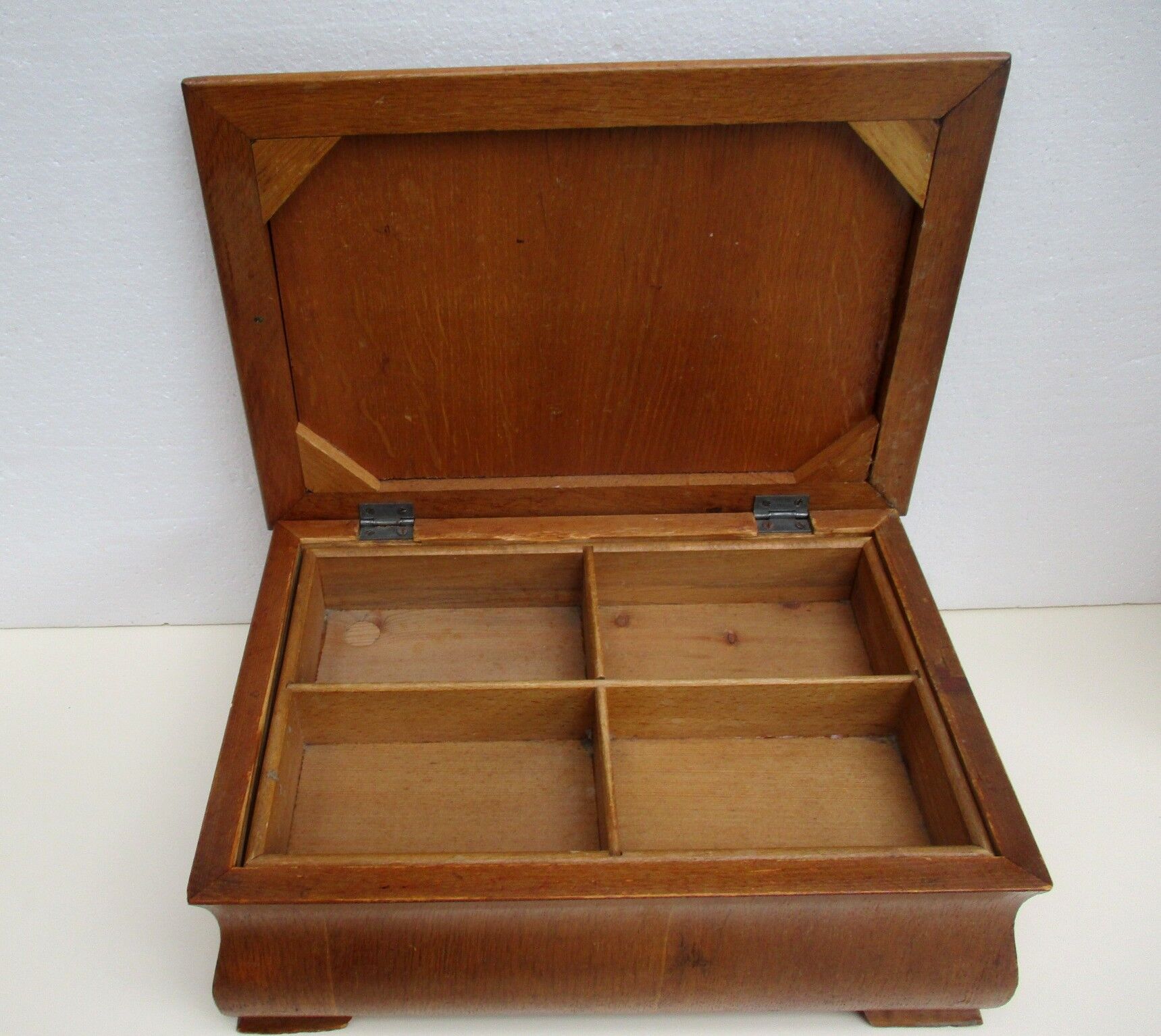Old wooden storage box