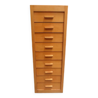 Vintage filing cabinet with drawers 1960's