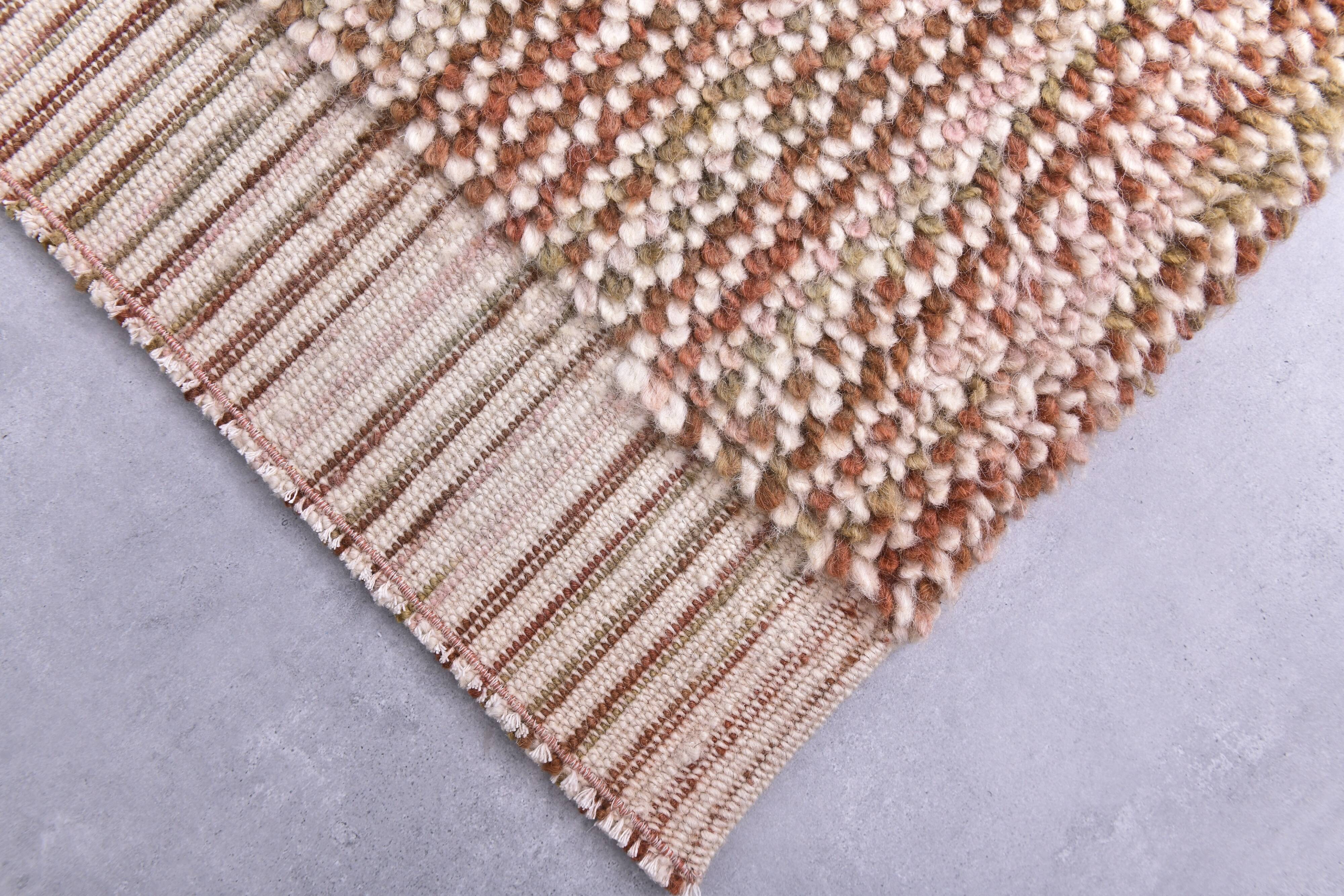 8x10 Terracotta Wool Turkish Vintage Rug, 269x300Cm