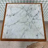 Bedside table with marble top (refurbished)