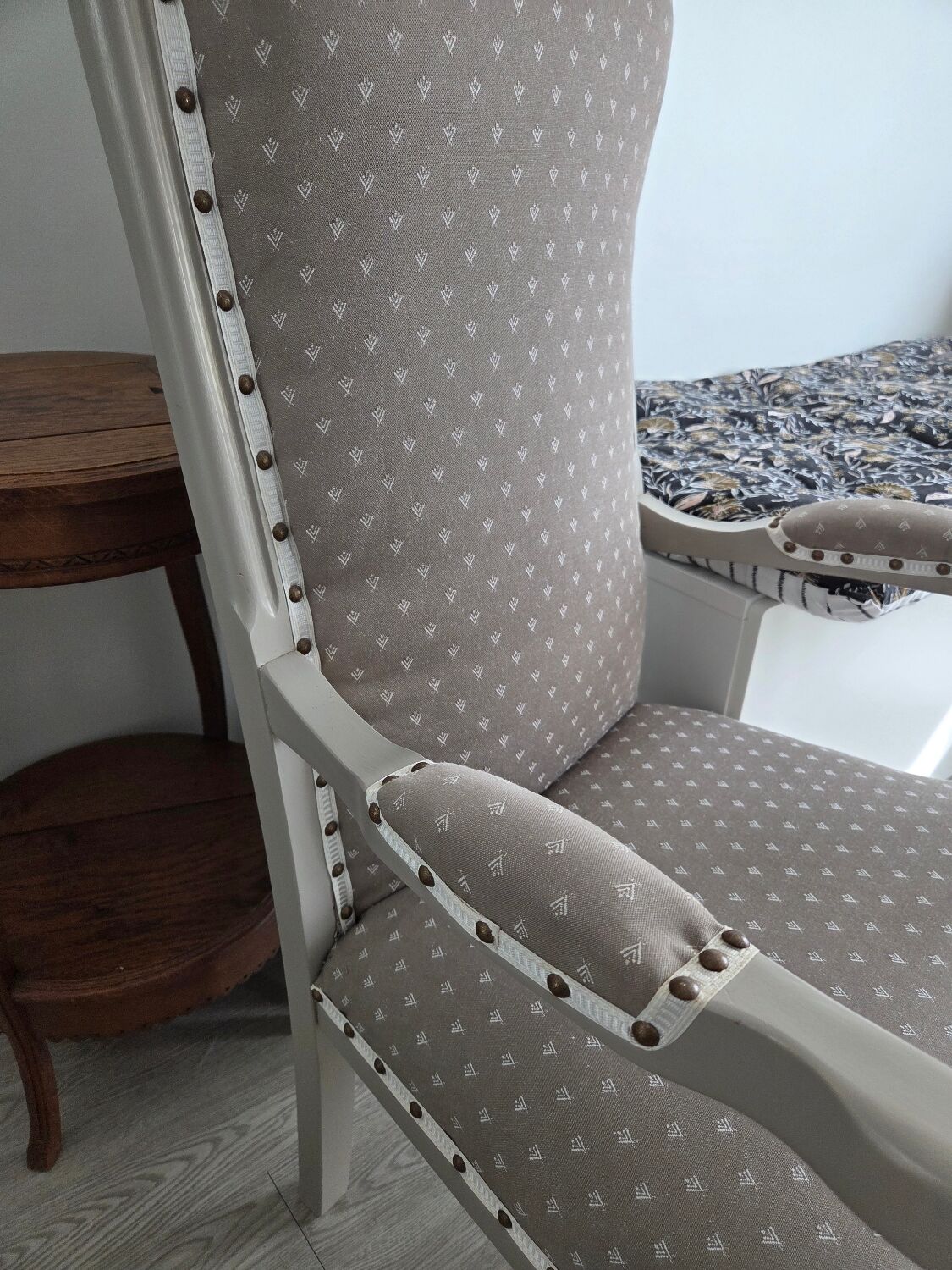 Restored pair of Voltaire armchairs