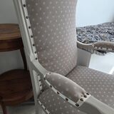 Restored pair of Voltaire armchairs