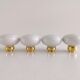 4 porcelain door handles