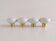 4 porcelain door handles