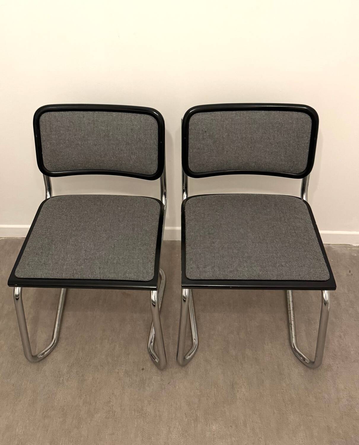 Breuer style chair made in Italy fabric