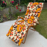 Deckchair chaise longue year 70