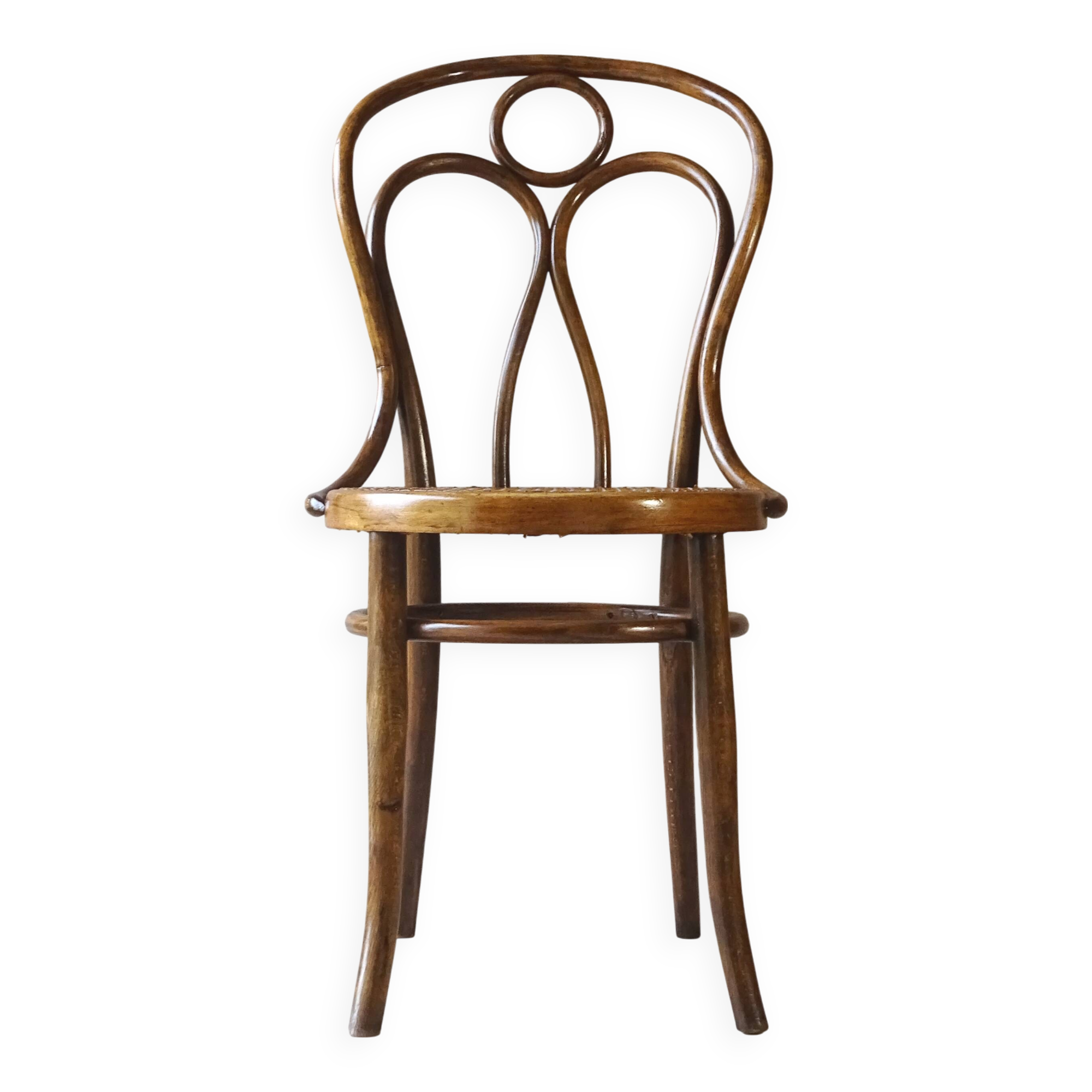Engelstuhl cane bistro chair by Hofmann Austria