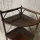 70s rattan corner cabinet