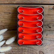6 vintage knife holders