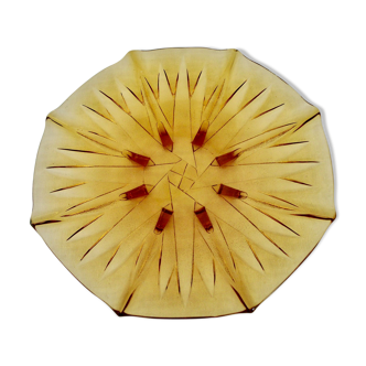 Sunflower glass dish