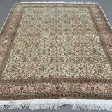 Vintage Square Turkish Rug 245x200 cm, Tribal Wool Carpet Large