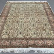 Vintage Square Turkish Rug 245x200 cm, Tribal Wool Carpet Large