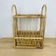 Vintage rattan wall shelf