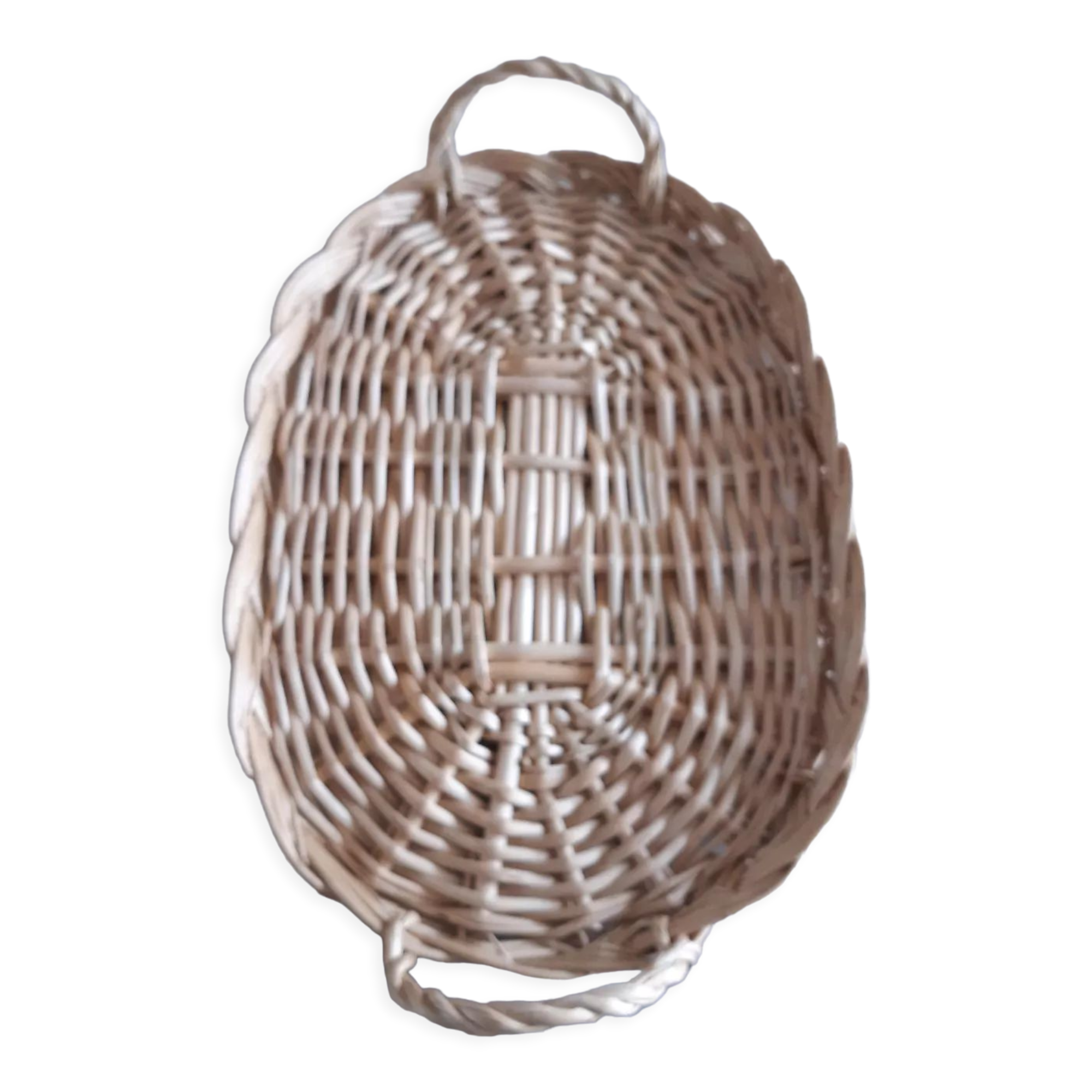 Plateau En Osier Rond 34 Cm - Beige - Sans Marque