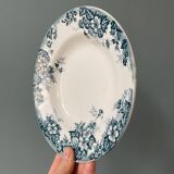 Series of 8 Marie-Louise soup plates, Moulin des Loups and Hamage