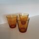 Lot de 3 verres vereco ambre