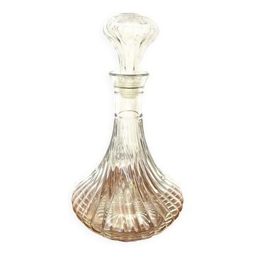Carafe à décanter en cristal torsadé