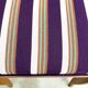 6 striped fabric chairs from the 1950s