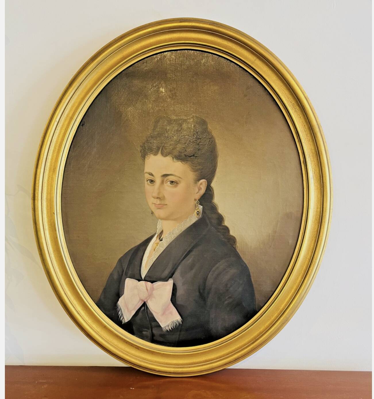 19th century female portrait – Oil on canvas
