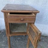 Nightstand, marble bedside table