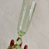 Bubbled glass champagne service from Montauroux
