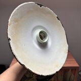 Vintage enamelled sheet metal wall light