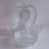Apple-shaped dessert set