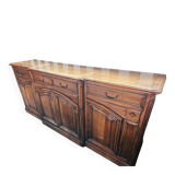 Antique grand buffet in solid cherry wood – character sideboard – 250 cm