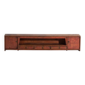 Antique low elm wood furniture – China, around 1900