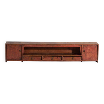 Antique low elm wood furniture – China, around 1900