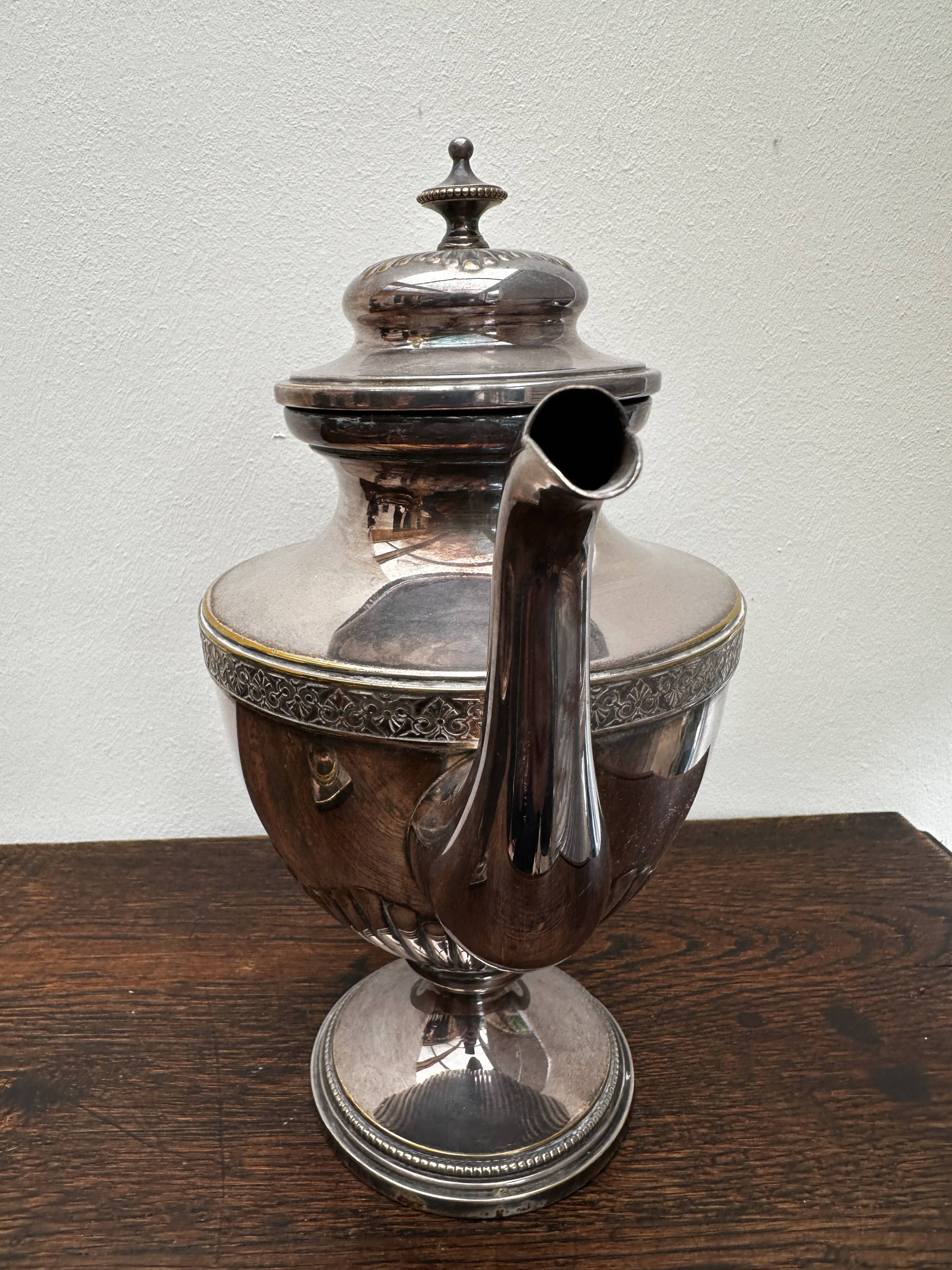 Silver-plated tea and coffee service from the Art Nouveau period