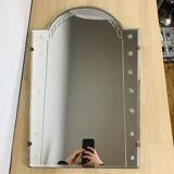 Engraved and beveled mirror Venetian
