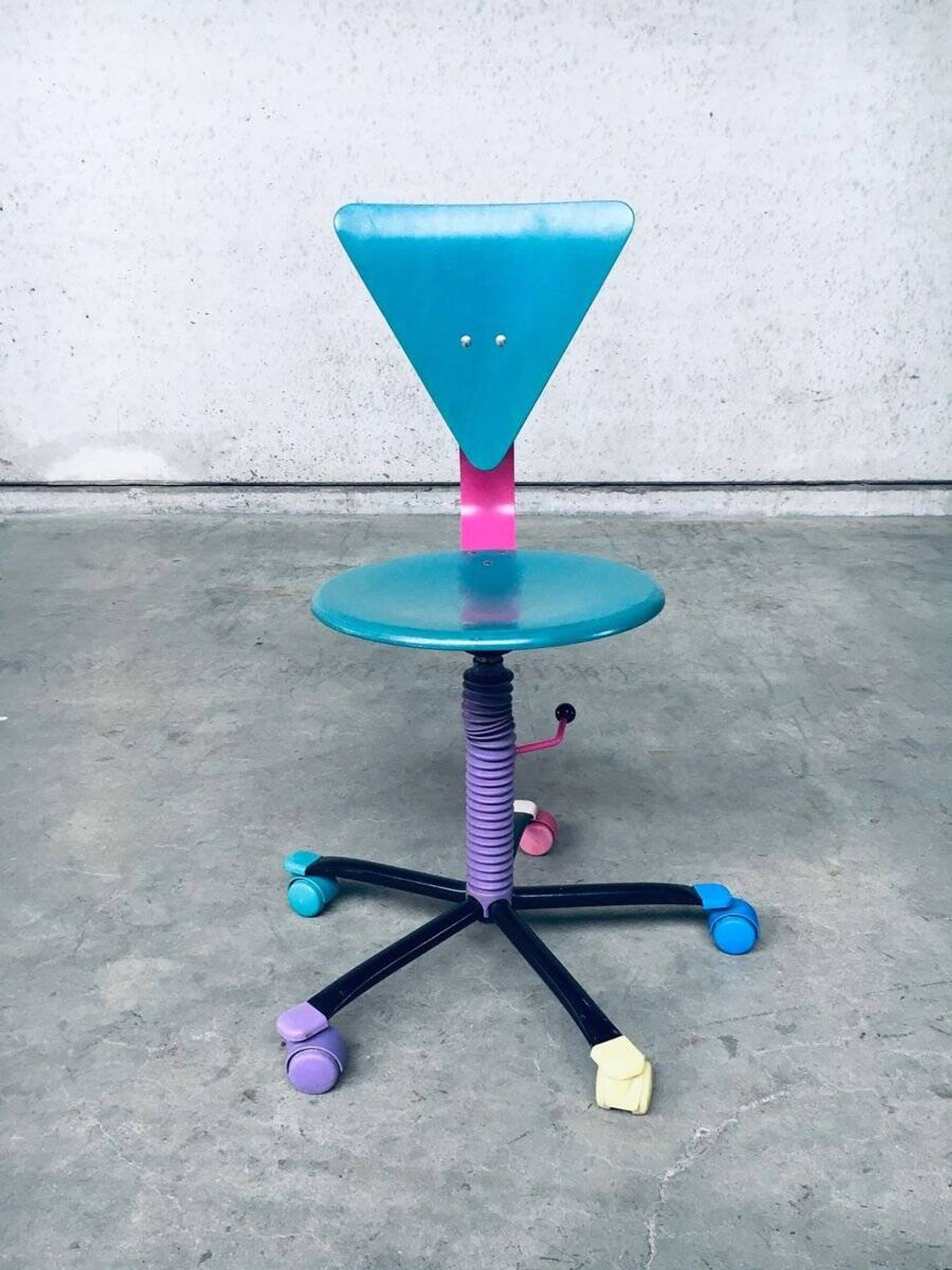 Colorful Desk Chair, 1980s